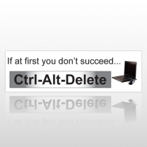 Succeed Delete 121 Bumper Sticker