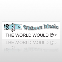 Without Music 166 Bumper Sticker