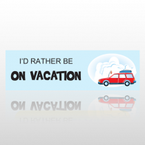 On Vacation 18 Bumper Sticker