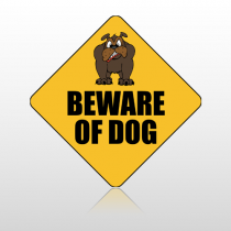 Beware 604 Floor Decal Diamond