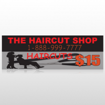Haircut Scissors 644 Custom Sign