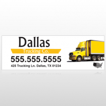 Yellow Truck 296 Custom Sign