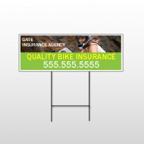 Bike Insurance 110 Wire Frame Sign