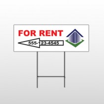 For Rent Corner 702 Wire Frame Sign