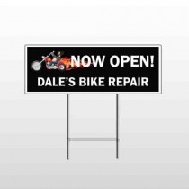 Harley Flames 323 Wire Frame Sign