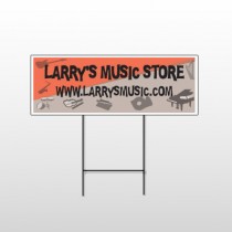 Larry Music Store 372 Wire Frame Sign