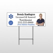 Nutritionist 46 Wire Frame Sign
