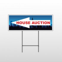 Open House Night City 708 Wire Frame Sign