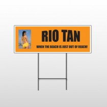 Rio Tan Beach 489 Wire Frame Sign