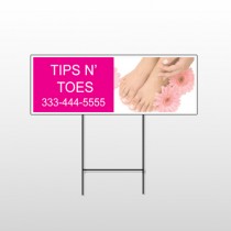 Tips & Toes 488 Wire Frame Sign