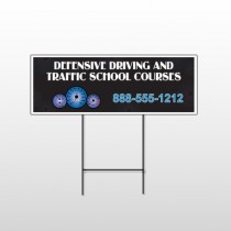 Traffic School 152 Wire Frame Sign