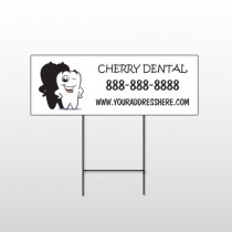 Winking Tooth 501 Wire Frame Sign