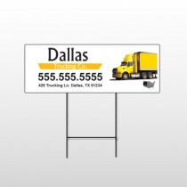 Yellow Truck 296 Wire Frame Sign