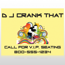 DJ Crank Night 369 Site Sign