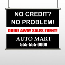 Auto Mart 114 Hanging Banner
