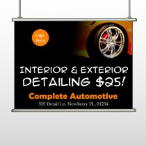 Detailing Services 115 Hanging Banner