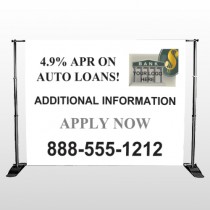 Auto Loan 155 Pocket Banner Stand