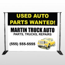 Black & Yellow Truck 326 Pocket Banner Stand