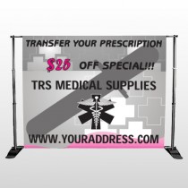 Caduceus Med 503  Pocket Banner Stand