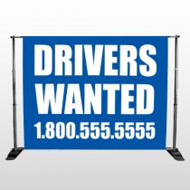 Drivers Wanted 314 Pocket Banner Stand
