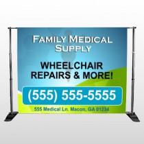 Family Medical 138 Pocket Banner Stand