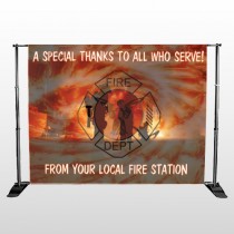 Fire 432 Pocket Banner Stand
