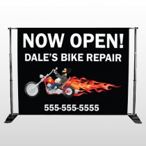 Harley Flames 323 Pocket Banner Stand