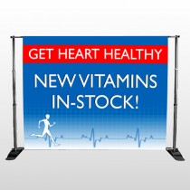 Heart Healthy 140 Pocket Banner Stand