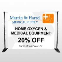 Home Oxygen 139 Pocket Banner Stand