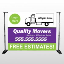Moving Truck 293 Pocket Banner Stand