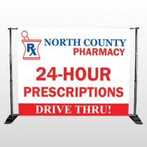 Pharmacy 333 Pocket Banner Stand