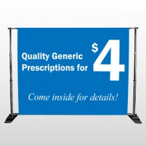 Pharmacy 334 Pocket Banner Stand