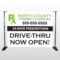 RX North County 105 Pocket Banner Stand