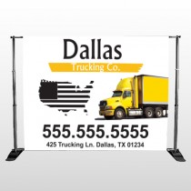 Yellow Truck 296 Pocket Banner Stand