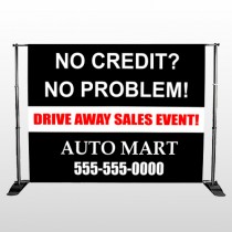 Auto Mart 114 Pocket Banner Stand