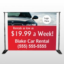 Car Rental 112 Pocket Banner Stand