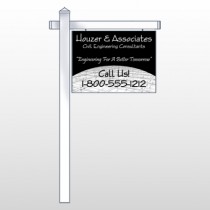 Black Planning 218 18"H x 24"W Swing Arme Sign