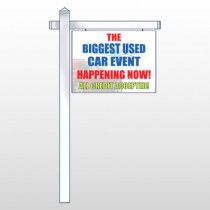 Fireworks Car 316 18"H x 24"W Swing Arm Sign