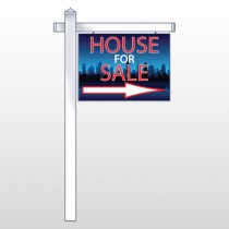 House Sale Night City 713 18"H x 24"W Swing Arm Sign