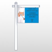 Measure Loss 421 18"H x 24"W Swing Arm Sign