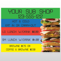 Sandwich 375 Custom Sign
