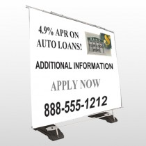 Auto Loan 155 Exterior Pocket Banner Stand