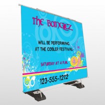 Banglez 367 Exterior Pocket Banner Stand