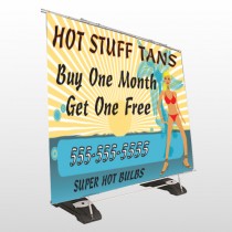 Hot Beach Tan 299 Exterior Pocket Banner Stand