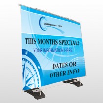 North Compass 148 Exterior Pocket Banner Stand 