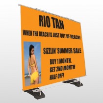 Rio Tan Beach 489 Exterior Pocket Banner Stand