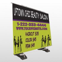 Uptown Salon 642 Exterior Pocket Banner Stand