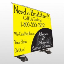 Yellow House Plan 216 Exterior Pocket Banner Stand