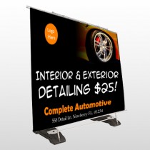 Detailing Services Exterior Pocket Banner Stand