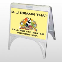 DJ Crank Night 369 A Frame Sign